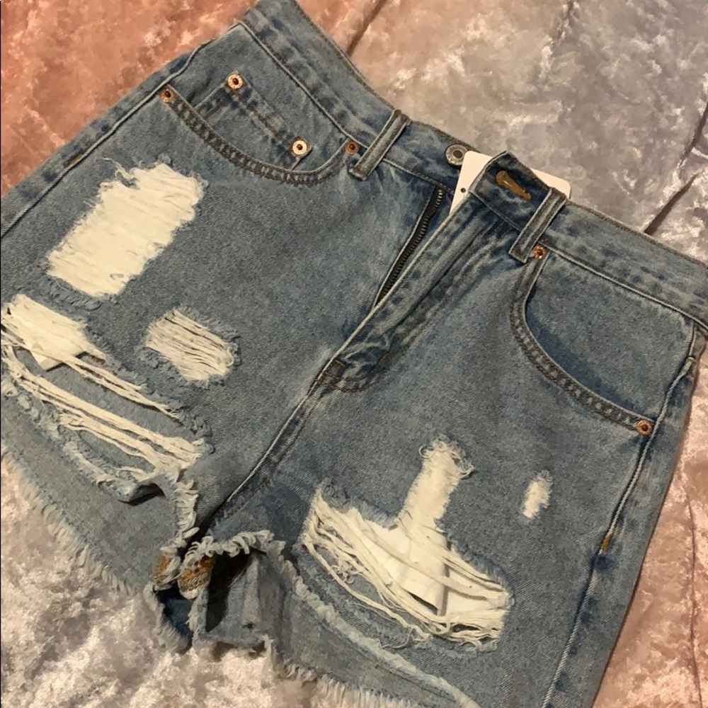 Jean cutoffs. Super cute and brand new with tags!
